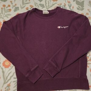 Champion Reverse Weave Pullover Crewneck Sweatshirt Vintage  Purple